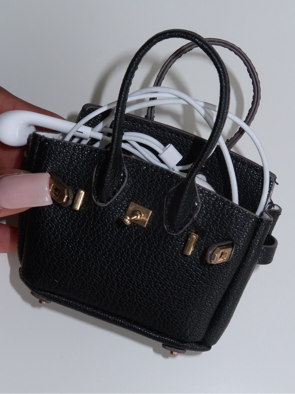 mini fashion accessory birkin bag charm